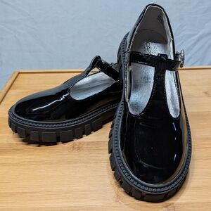 Capelli New York Black Patent Leather Mary Jane Shoes Girls Size 2